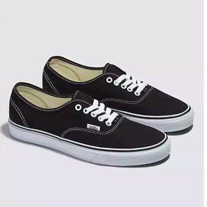 Vans AUTHENTIC SHOE Black and White Size 7